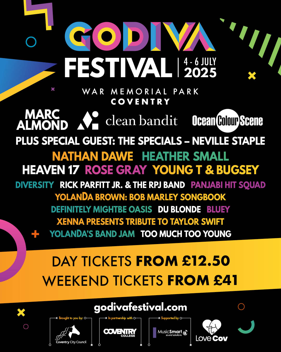 2025 Line up poster