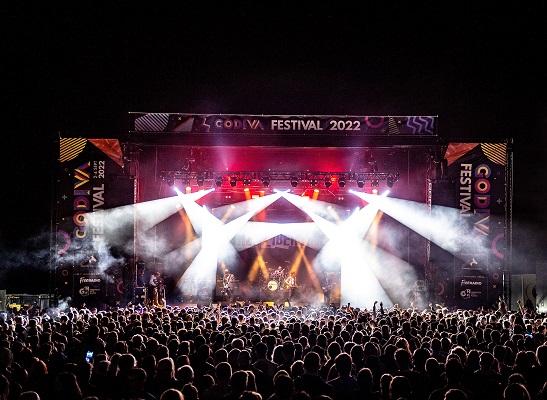 A crowd at godiva 22